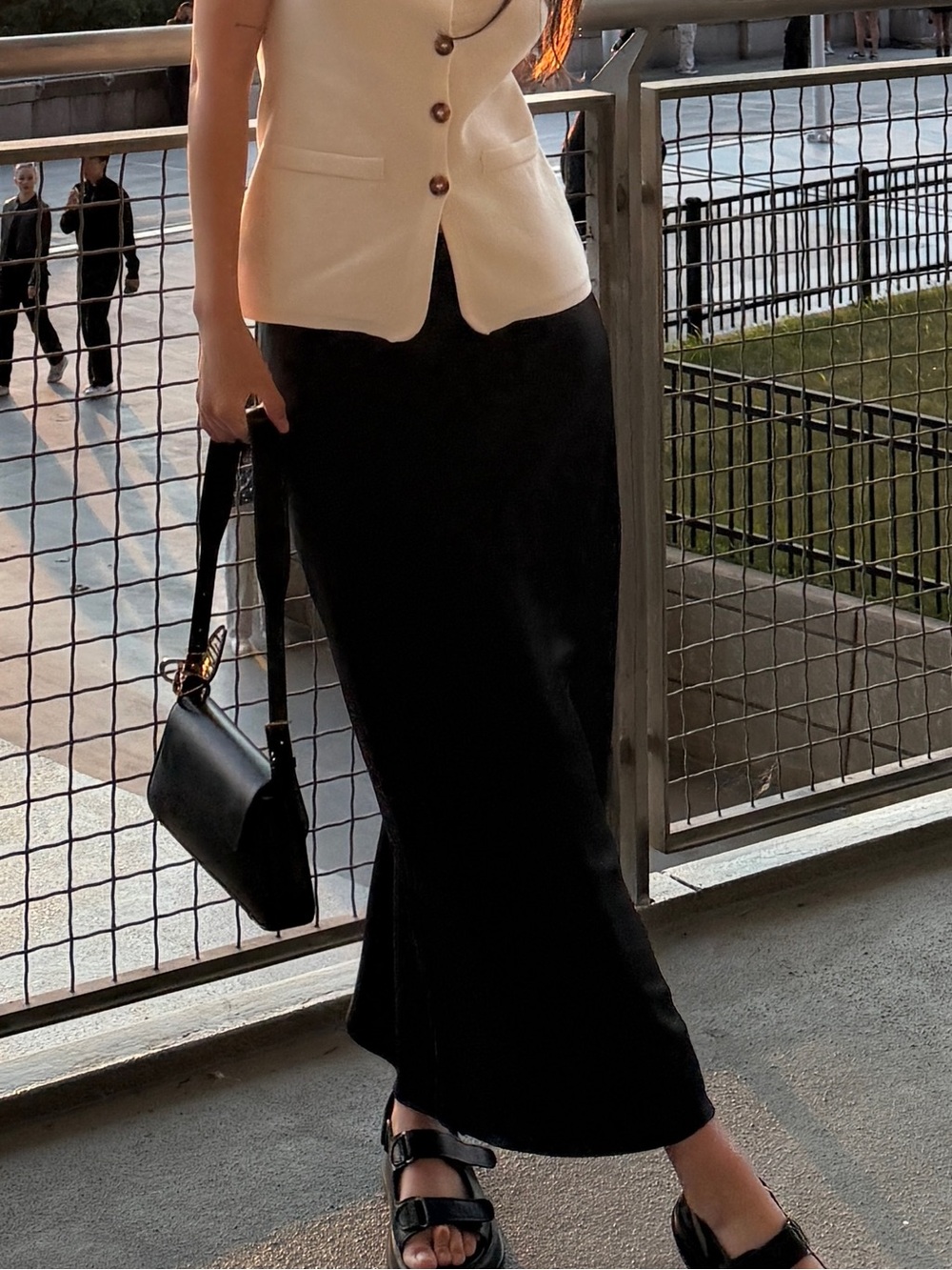 Zara Black Maxi Skirt - Sleek Long Silhouette